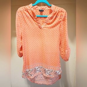 Sheer Peach Blouse